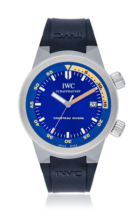 iwc jacques cousteau divers watch|jacques cousteau dive watch.